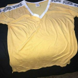 Yellow pink shirt